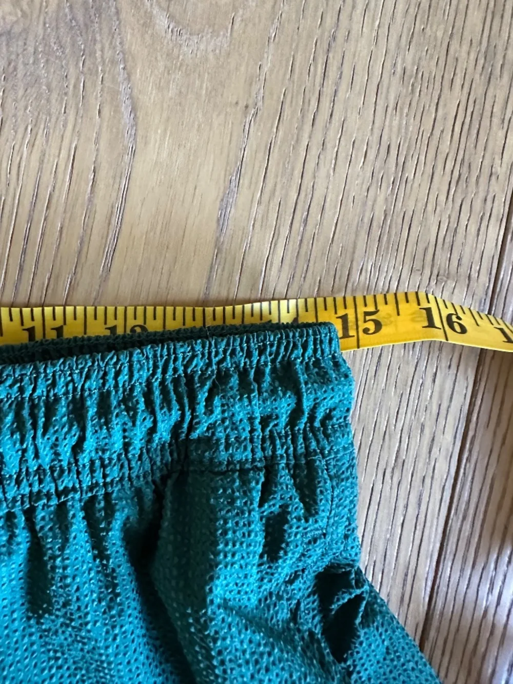 H&M Seersucker Swim Shorts Forest Green Size L
